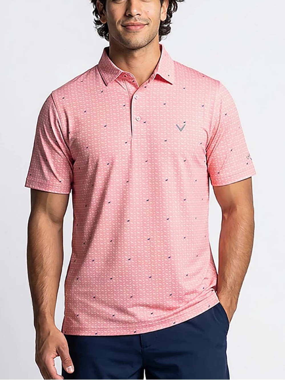 NWT Callaway Men's Doggy Print Polo
Shirt Sz XL - Picture 1 of 9
